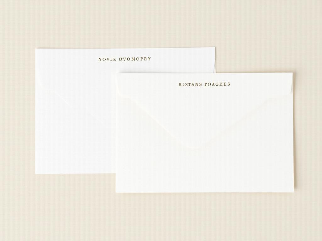 Examples of personalized stationery